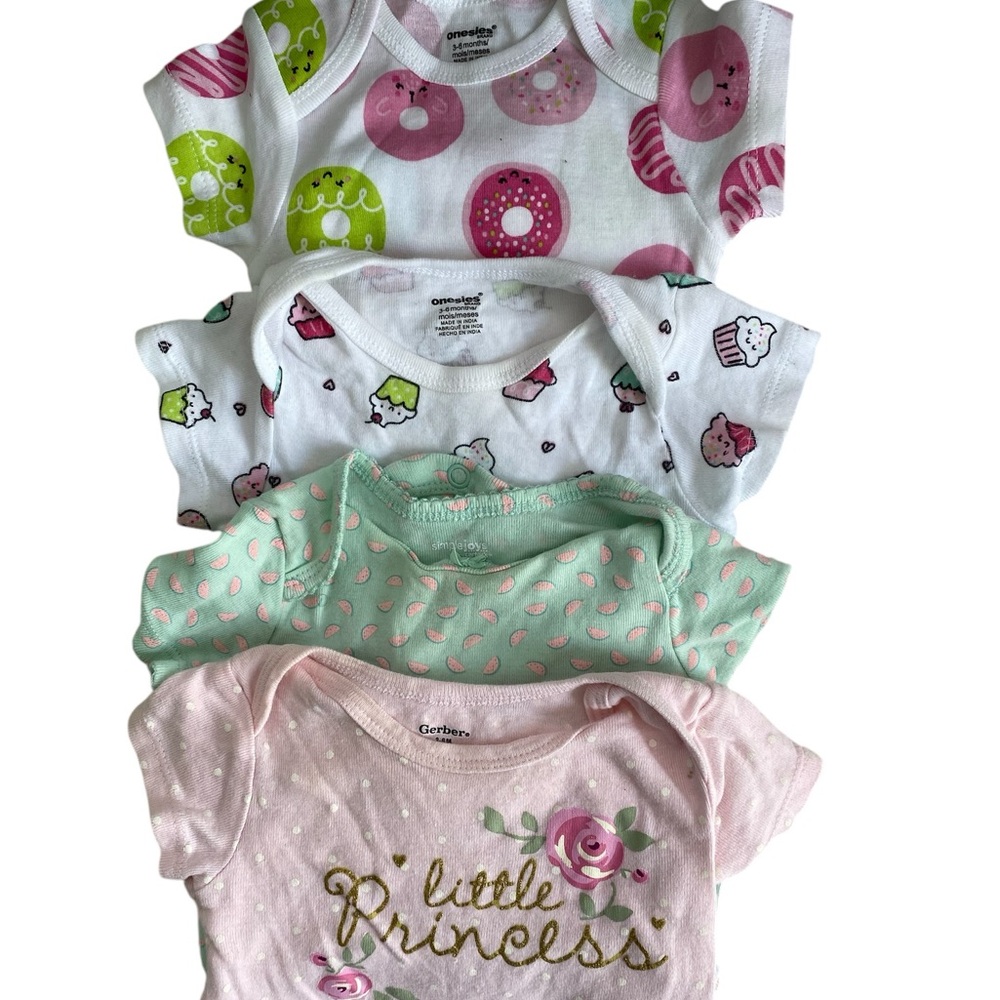 Bundle of Baby Girl Onesies Size 3–6 Months